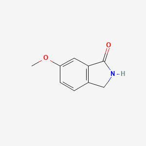 Chemical structure of 6-Methoxyisoindolin-1-one