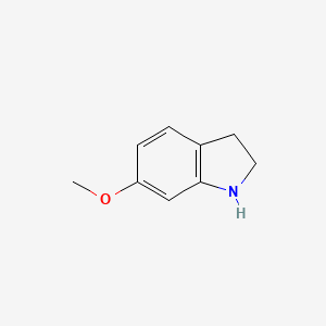 Chemical structure of 6-Methoxyindoline