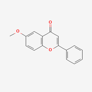 Chemical structure of 6-Methoxyflavone