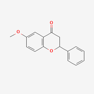 Chemical structure of 6-Methoxyflavanone