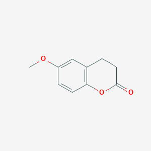 Chemical structure of 6-Methoxychroman-2-one