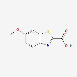 Chemical structure of 6-Methoxybenzothiazole-2-carboxylic acid