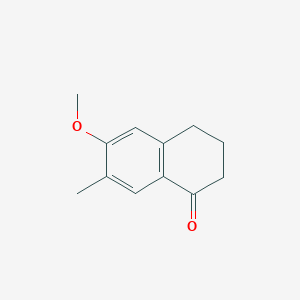 Chemical structure of 6-Methoxy-7-methyl-3,4-dihydronaphthalen-1(2H)-one