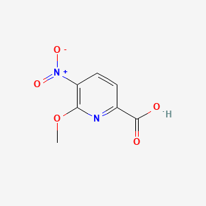 Chemical structure of 6-Methoxy-5-nitropicolinic acid