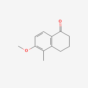 Chemical structure of 6-Methoxy-5-methyl-1-tetralone