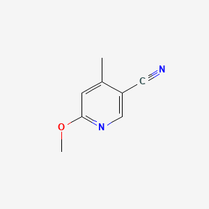 Chemical structure of 6-Methoxy-4-methylnicotinonitrile