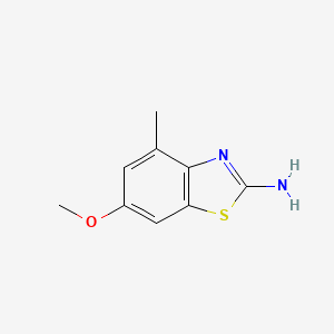 Chemical structure of 6-Methoxy-4-methylbenzo[d]thiazol-2-amine