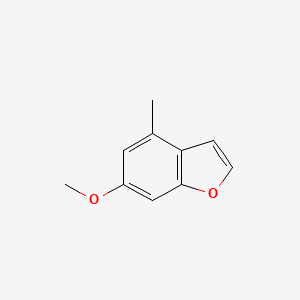 Chemical structure of 6-Methoxy-4-Methyl-1-Benzofuran