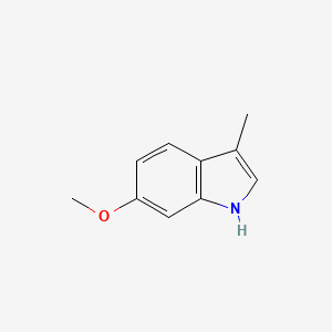 Chemical structure of 6-Methoxy-3-methyl-1h-indole
