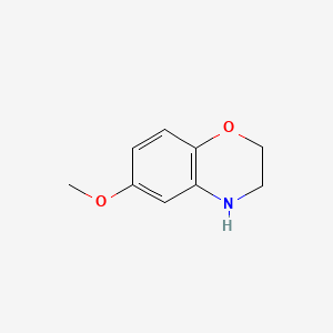 Chemical structure of 6-methoxy-3,4-dihydro-2H-1,4-benzoxazine
