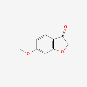 Chemical structure of 6-Methoxy-3(2H)-benzofuranone