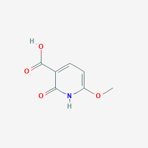 Chemical structure of 6-Methoxy-2-oxo-1,2-dihydropyridine-3-carboxylic acid