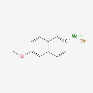 Chemical structure of 6-Methoxy-2-naphthylmagnesium bromide
