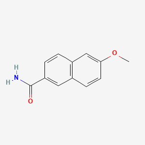 Chemical structure of 6-Methoxy-2-naphthaMide