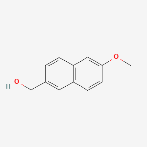 Chemical structure of 6-Methoxy-2-naphthalenemethanol
