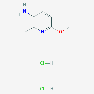 Chemical structure of 6-Methoxy-2-methylpyridin-3-amine dihydrochloride