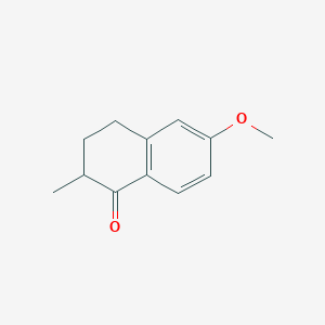Chemical structure of 6-Methoxy-2-methyl-1-tetralone