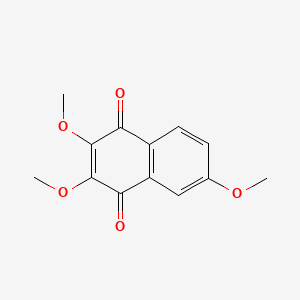 Chemical structure of 2,3,6-Trimethoxynaphthalene-1,4-dione