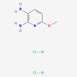 Chemical structure of 6-methoxy-2,3-diaminopyridine hydrochloride