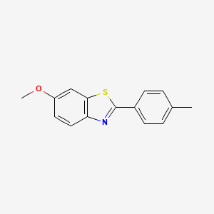 Chemical structure of 6-Methoxy-2-(p-tolyl)benzo[d]thiazole