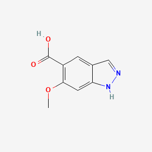 Chemical structure of 6-Methoxy-1H-indazole-5-carboxylic acid