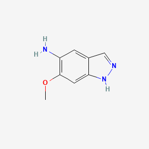 Chemical structure of 6-Methoxy-1H-indazol-5-amine