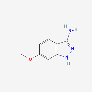 Chemical structure of 6-methoxy-1H-indazol-3-amine