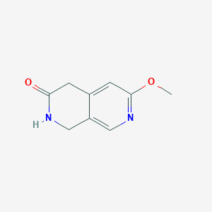 Chemical structure of 6-Methoxy-1,4-dihydro-2,7-naphthyridin-3(2H)-one