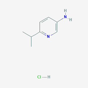 Chemical structure of 6-Isopropylpyridin-3-amine hydrochloride