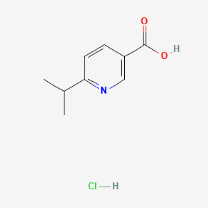Chemical structure of 6-Isopropylnicotinic acid hydrochloride