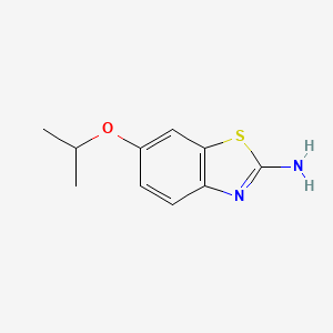 Chemical structure of 6-Isopropoxybenzo[d]thiazol-2-amine