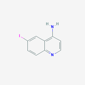Chemical structure of 6-Iodoquinolin-4-amine