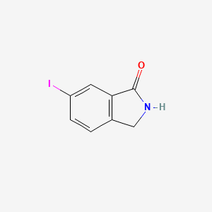 Chemical structure of 6-Iodoisoindolin-1-one