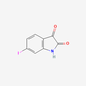 Chemical structure of 6-Iodoindoline-2,3-dione