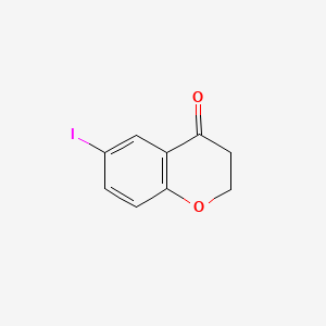 Chemical structure of 6-Iodochroman-4-one