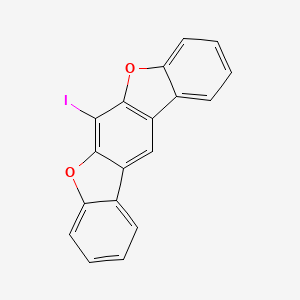 Chemical structure of 6-Iodo-Benzo[1,2-b:5,4-b’]Bisbenzofuran