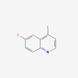 Chemical structure of 6-Iodo-4-methylquinoline