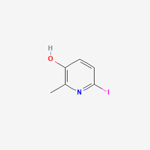 Chemical structure of 6-Iodo-2-methylpyridin-3-ol