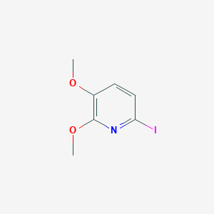 Chemical structure of 6-Iodo-2,3-dimethoxypyridine