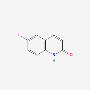 Chemical structure of 6-Iodo-1H-Quinolin-2-One