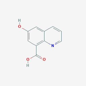Chemical structure of 6-Hydroxyquinoline-8-carboxylic acid