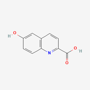 Chemical structure of 6-Hydroxyquinoline-2-carboxylic acid
