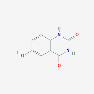 Chemical structure of 6-Hydroxyquinazoline-2,4(1H,3H)-dione