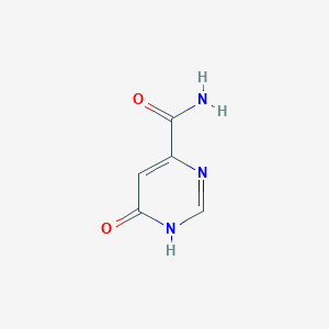 Chemical structure of 6-Hydroxypyrimidine-4-carboxamide