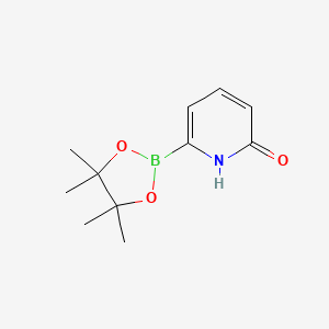 Chemical structure of 6-Hydroxypyridine-2-boronic Acid Pinacol Ester