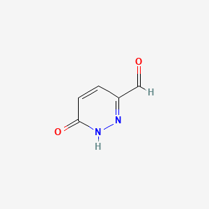 Chemical structure of 6-hydroxypyridazine-3-carbaldehyde