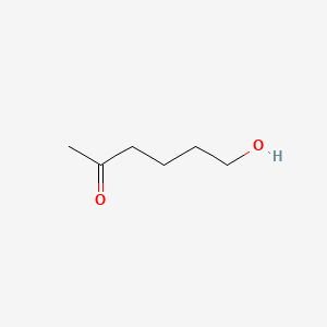 Chemical structure of 6-hydroxyhexan-2-one
