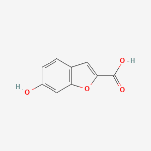 Chemical structure of 6-Hydroxybenzofuran-2-carboxylic Acid