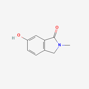 Chemical structure of 6-Hydroxy-2-methylisoindolin-1-one