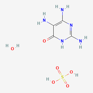 Chemical structure of 6-Hydroxy-2,4,5-triaminopyrimidine sulfate hydrate